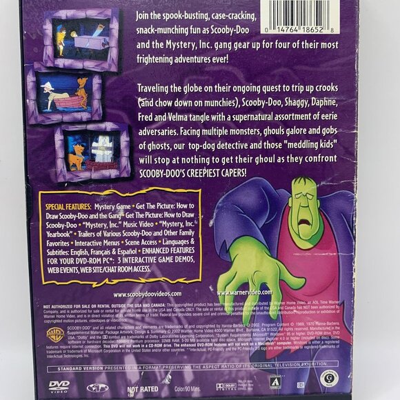 Scooby Doo's Creepiest Capers DVD Movie Warner Bros Full Screen Not Rated - Picture 3 of 4